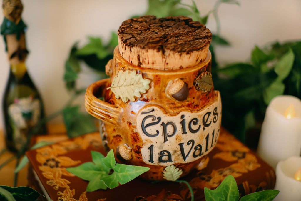 Pot en grès style apothicaire « Épices de la Vallée »