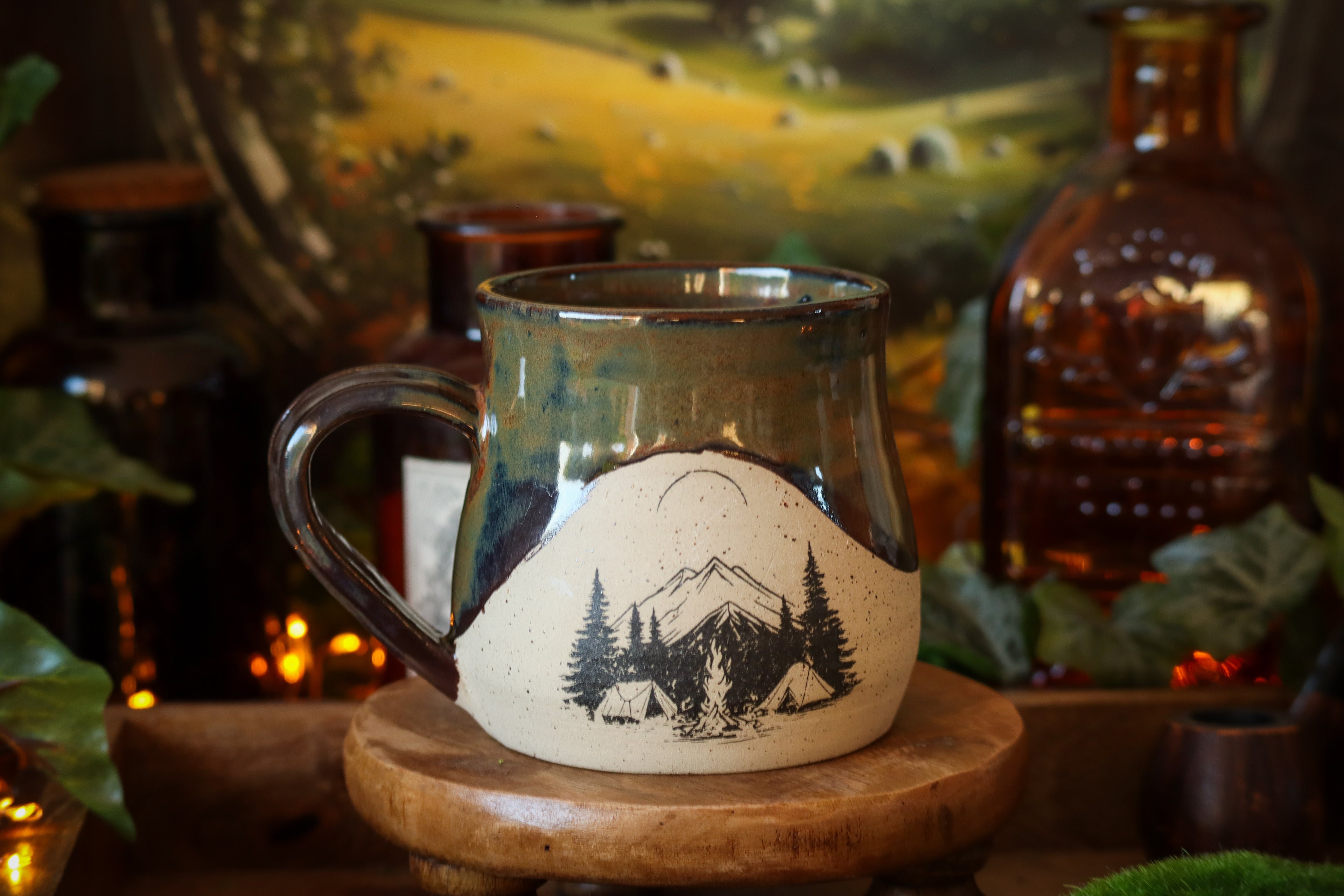 Tasse en grès « Repos des aventuriers »