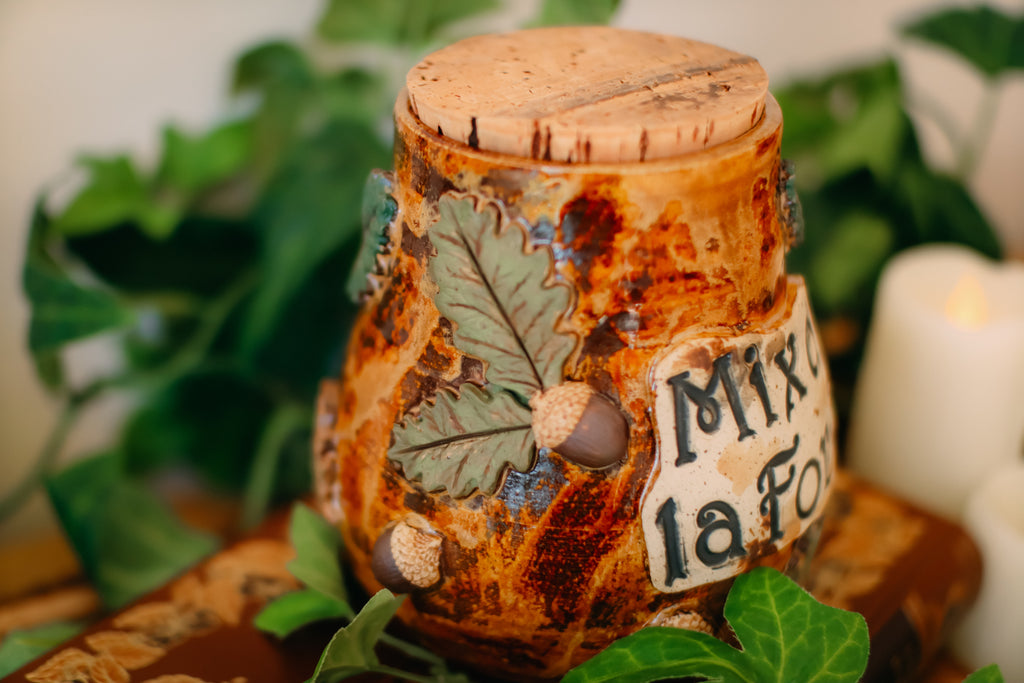 Pot pour cuisine style apothicaire « Mix de la Forêt » en grès