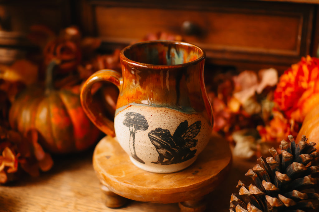 Grande tasse en grès « Grenouille des forêts magiques»