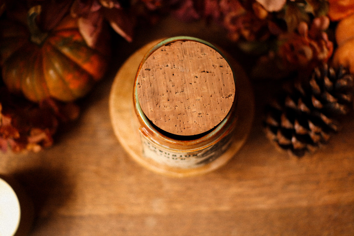 Petit pot pour cuisine style apothicaire avec étiquette « Infusion Elfique »