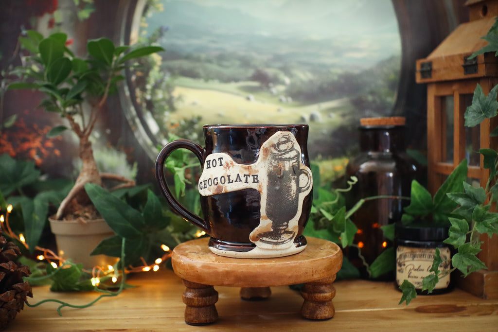 Tasse en grès style apothicaire  « Hot Chocolate »