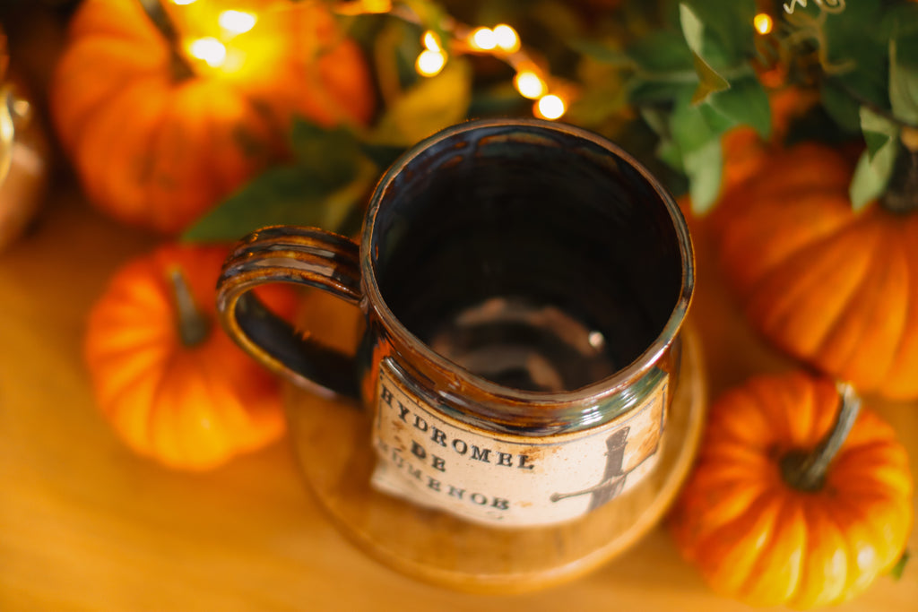 Grande tasse en grès style apothicaire  « Hydromel de Númenor  »
