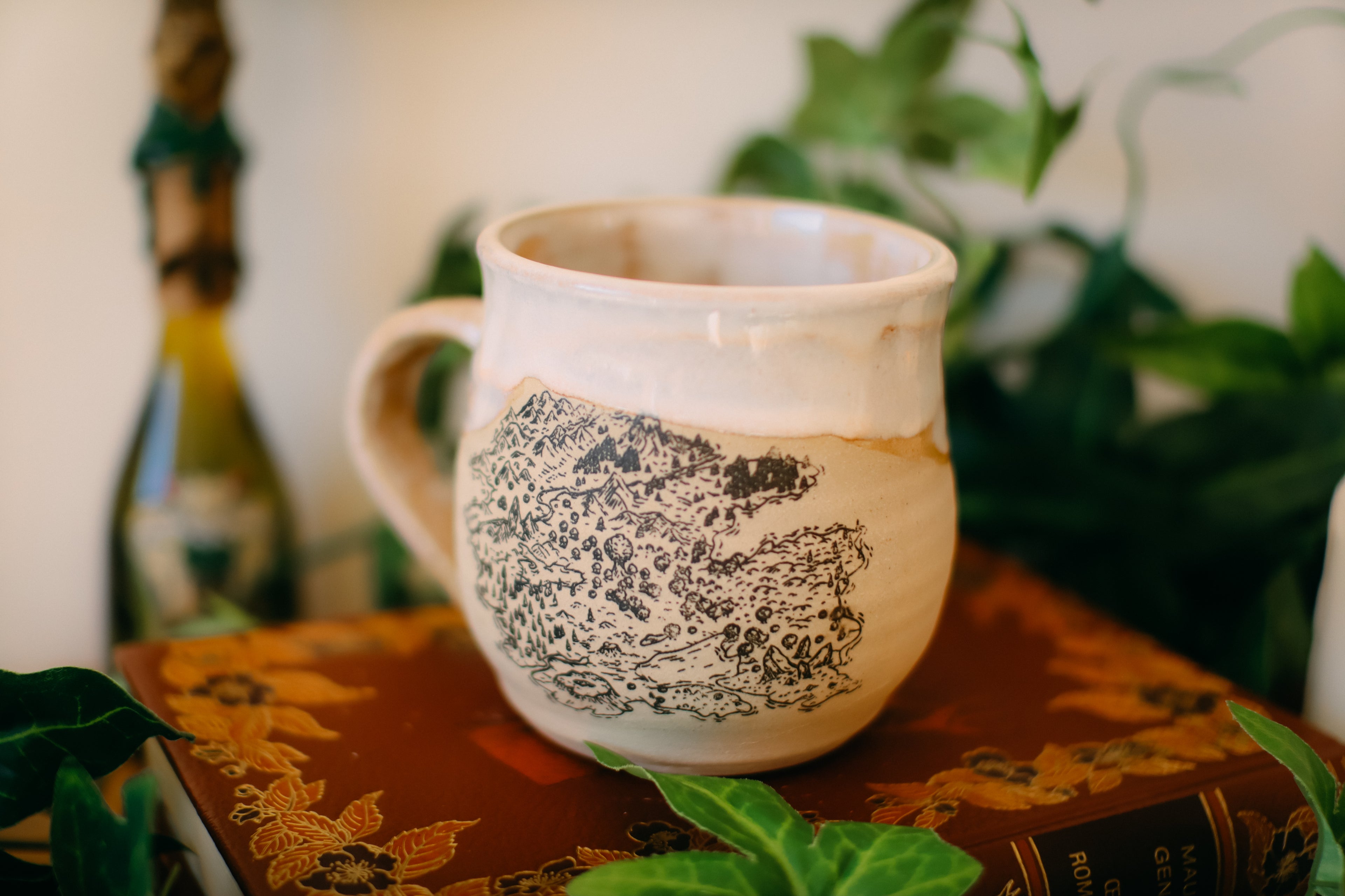 Tasse en grès « Carte oubliée »