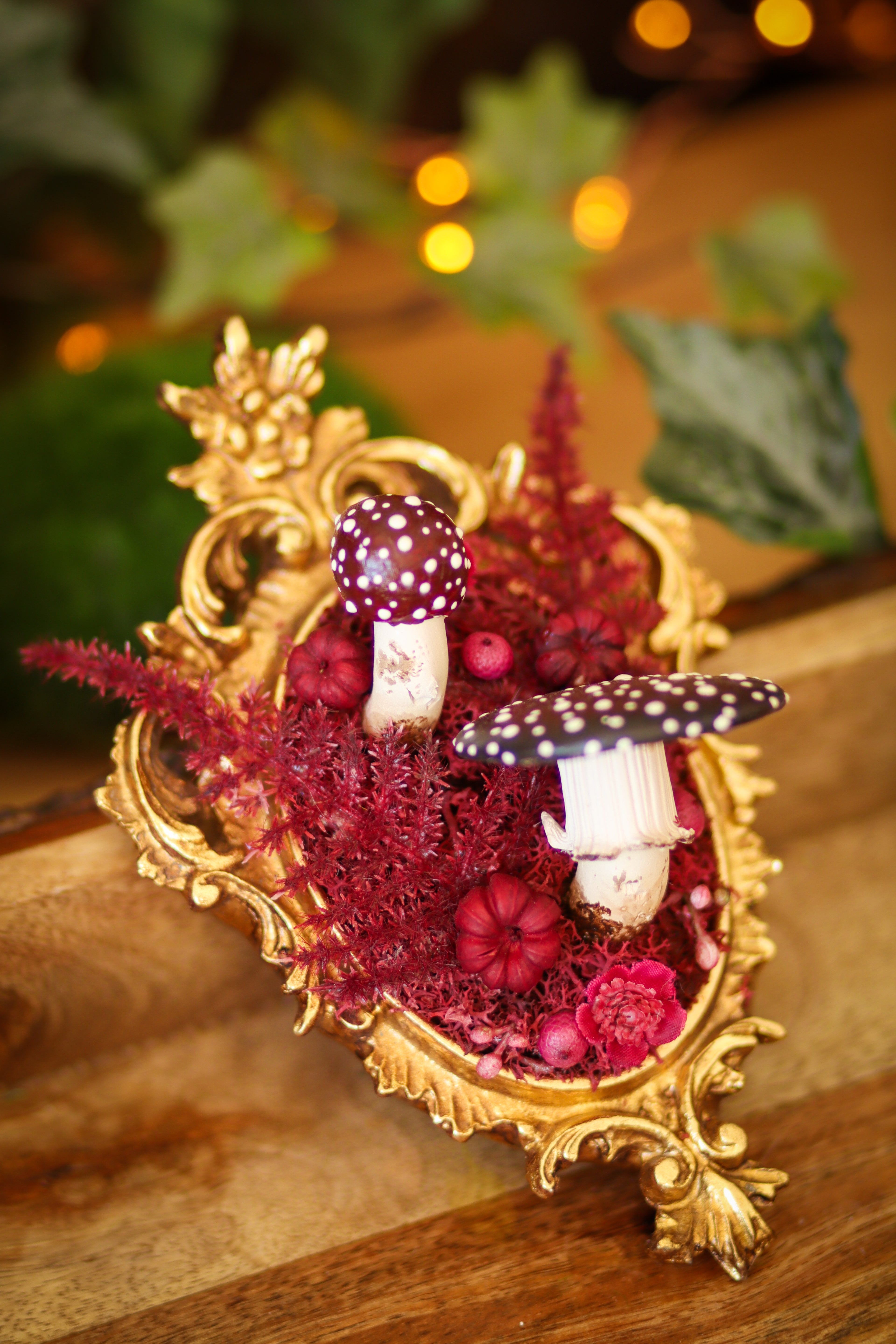 Petit cadre baroque Darcy ambiance Ombralis/bordeaux