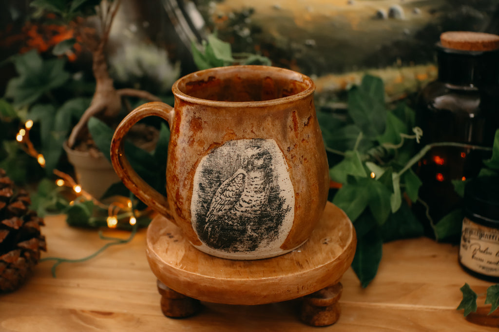Grande tasse en grès « Gardienne de la nuit »