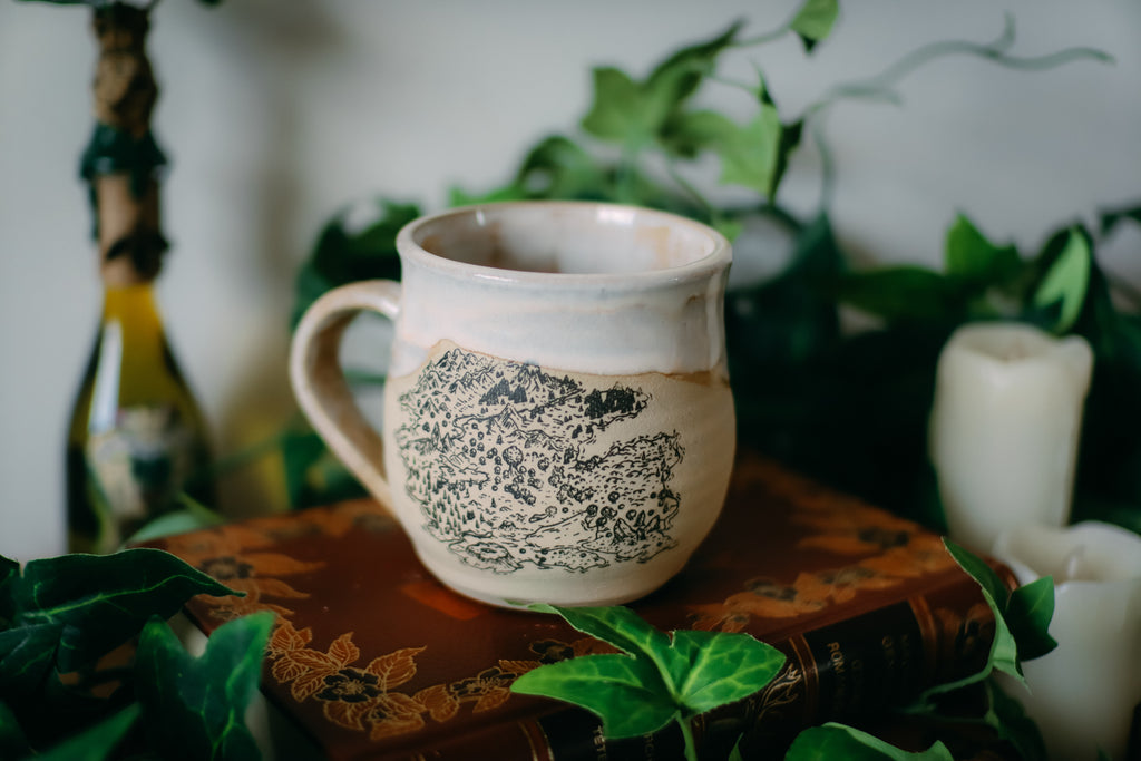 Tasse en grès « Carte oubliée »