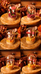 Mini-cloche aux amanites « Écrin de forêt »