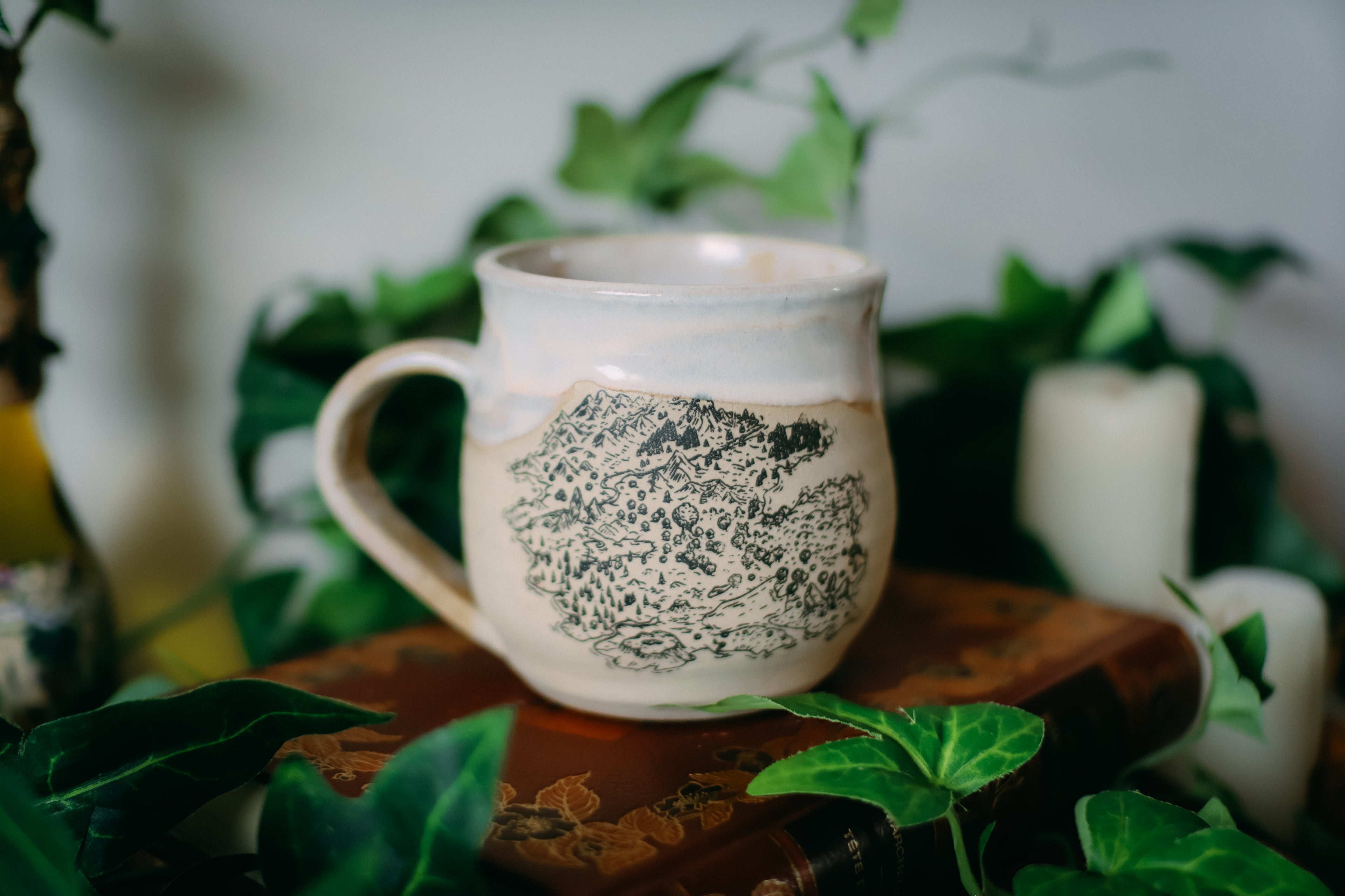 Tasse en grès « Carte oubliée »