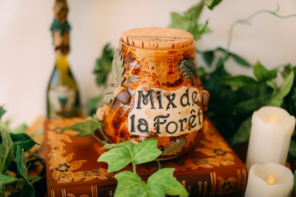 Pot pour cuisine style apothicaire « Mix de la Forêt » en grès